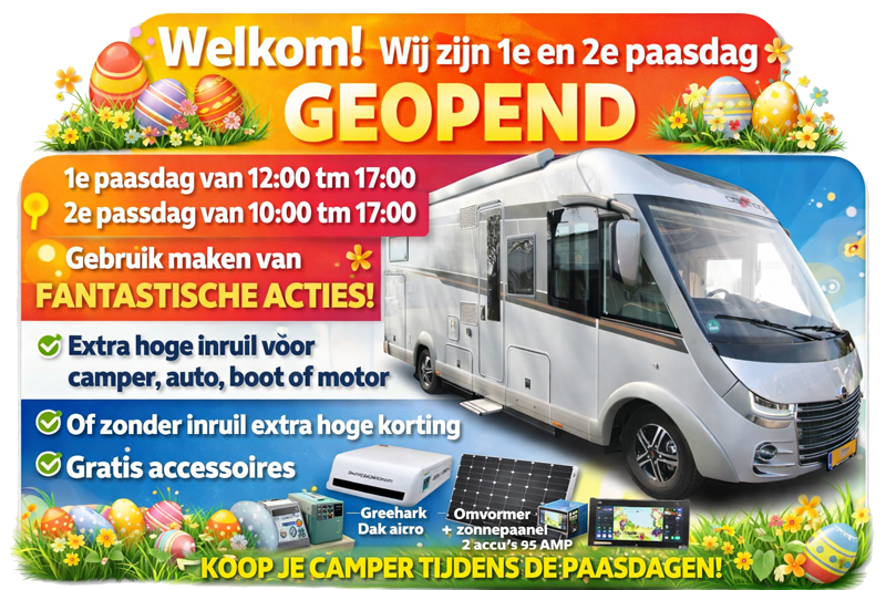 Pasen geopend - Bakker Campers