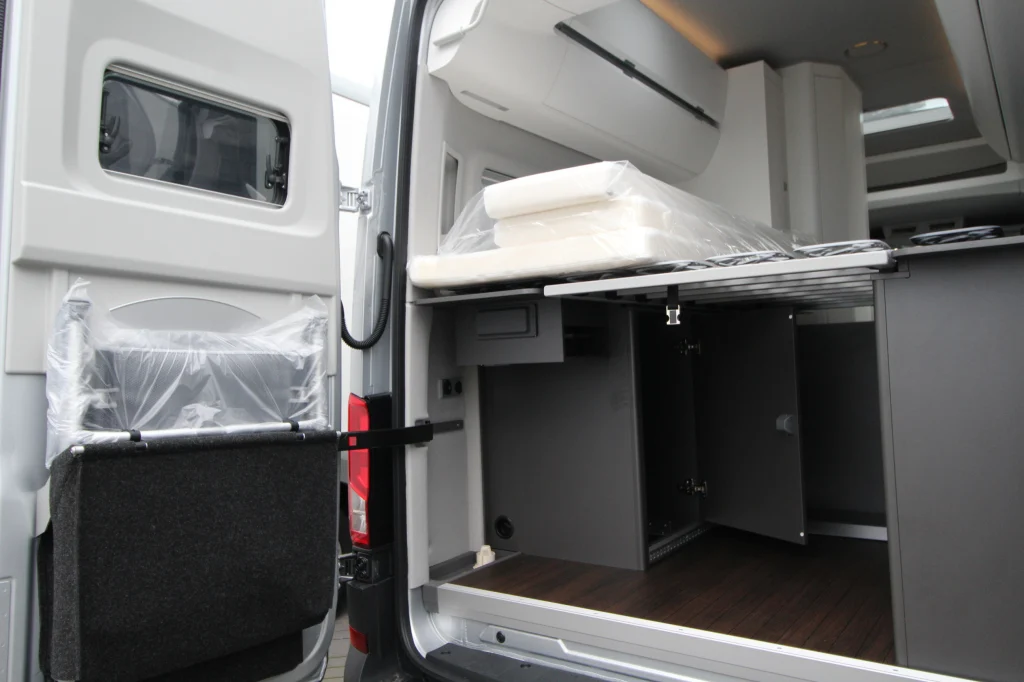 Indeling binnenkant Volkswagen camper